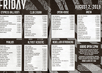 Rebellion 2019, Friday 2nd August